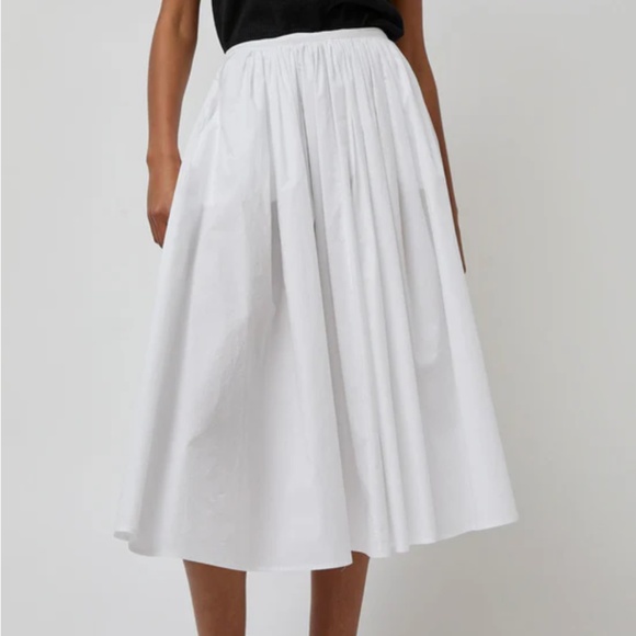 Nothing Written White Poplin Midi Skirt - Size M - Picture 2 of 7